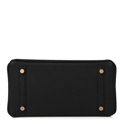 Hermes Togo Birkin 25 Black 6 of 35