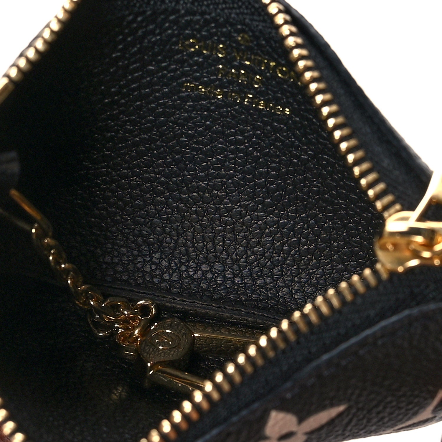 Louis Vuitton Empreinte Monogram Giant Key Pouch Black Beige 5 of 7
