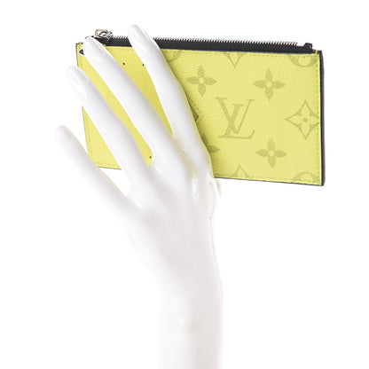 Louis Vuitton Monogram Taiga Coin Card Holder Yellow 2 of 7