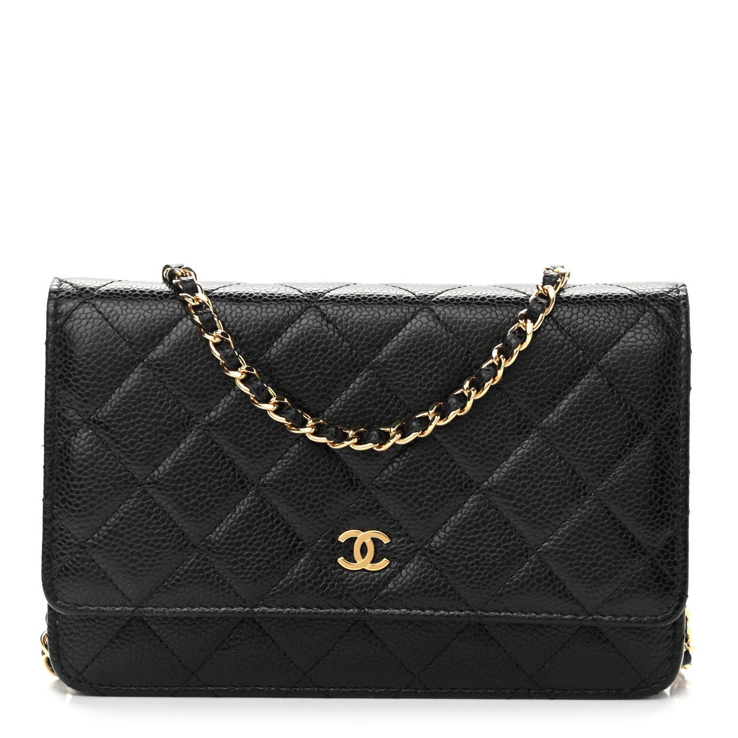 Chanel Caviar Quilted Wallet On Chain WOC Black 1 of 14