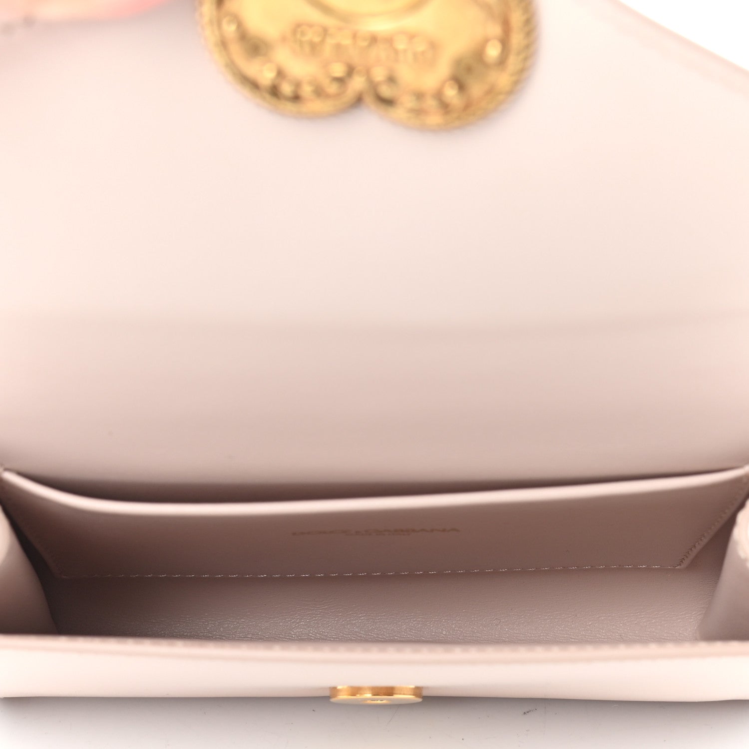Dolce & Gabbana Agnello Vitello Devotion Belt Bag 85 34 Rosa Laminato 4 of 8