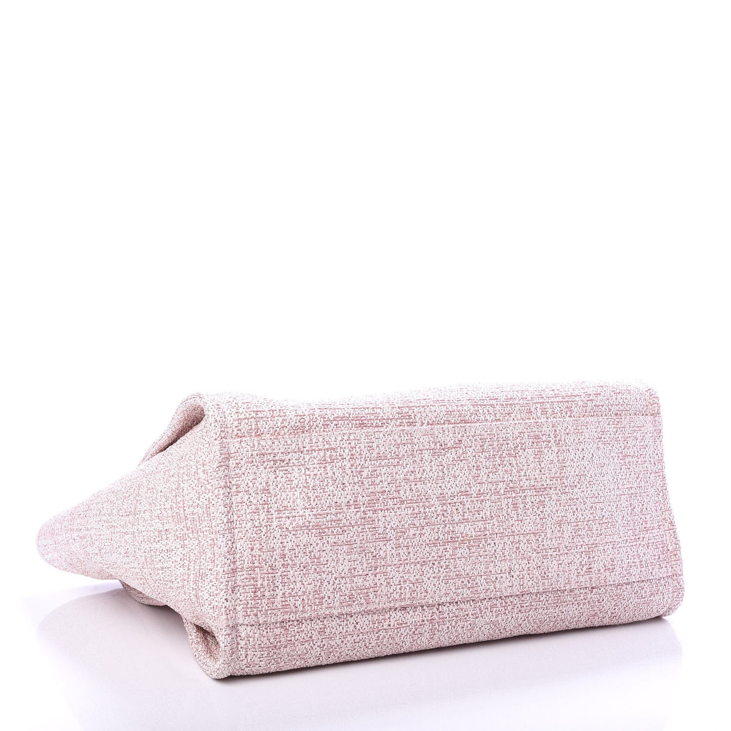 Chanel Straw Lurex Medium Deauville Tote Pink 4 of 10