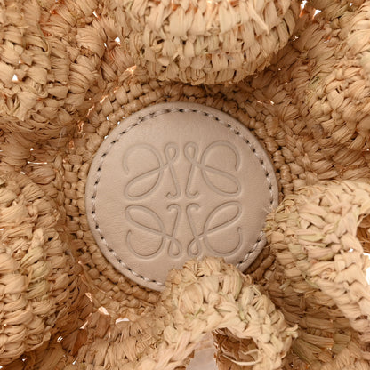 Loewe Raffia Canvas Sequin Paula's Ibiza Fish Pouch Natural Ivory 12 of 13