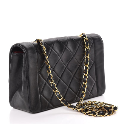 Chanel Lambskin Quilted Small Single Flap Black 4 of 13