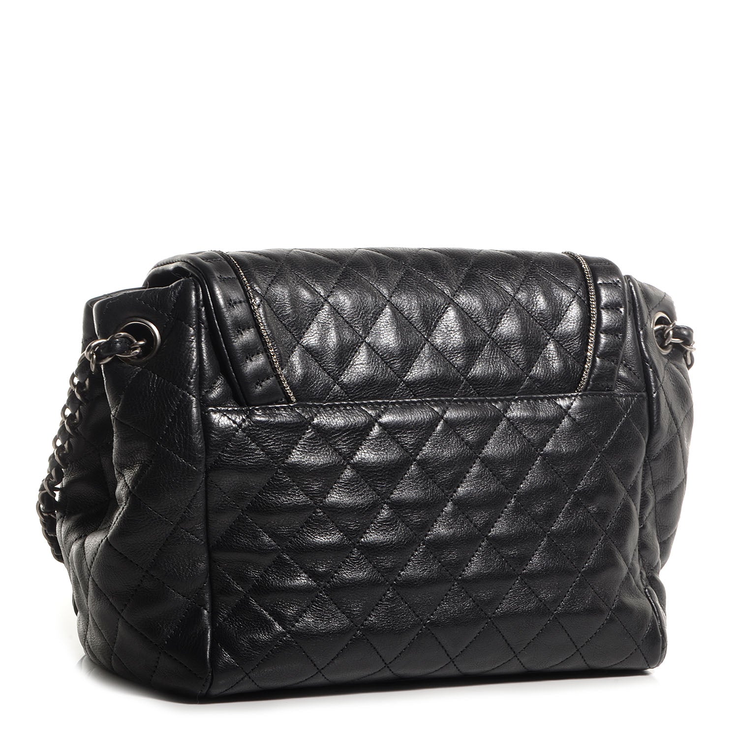 Chanel Calfskin Quilted Istanbul Accordion Flap Black 3 of 7