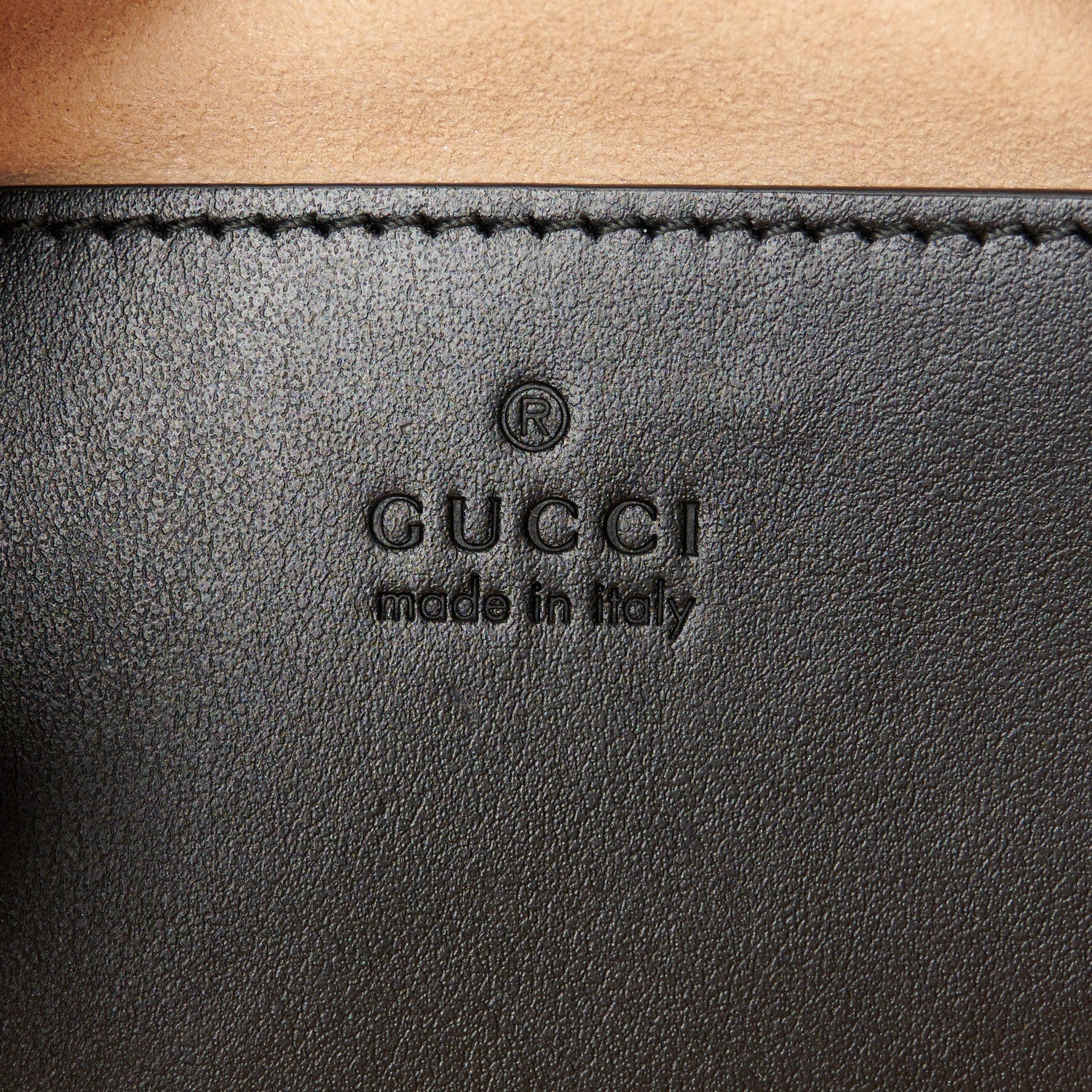 Gucci Calfskin Matelasse Small GG Marmont Chain Shoulder Bag Black 6 of 11