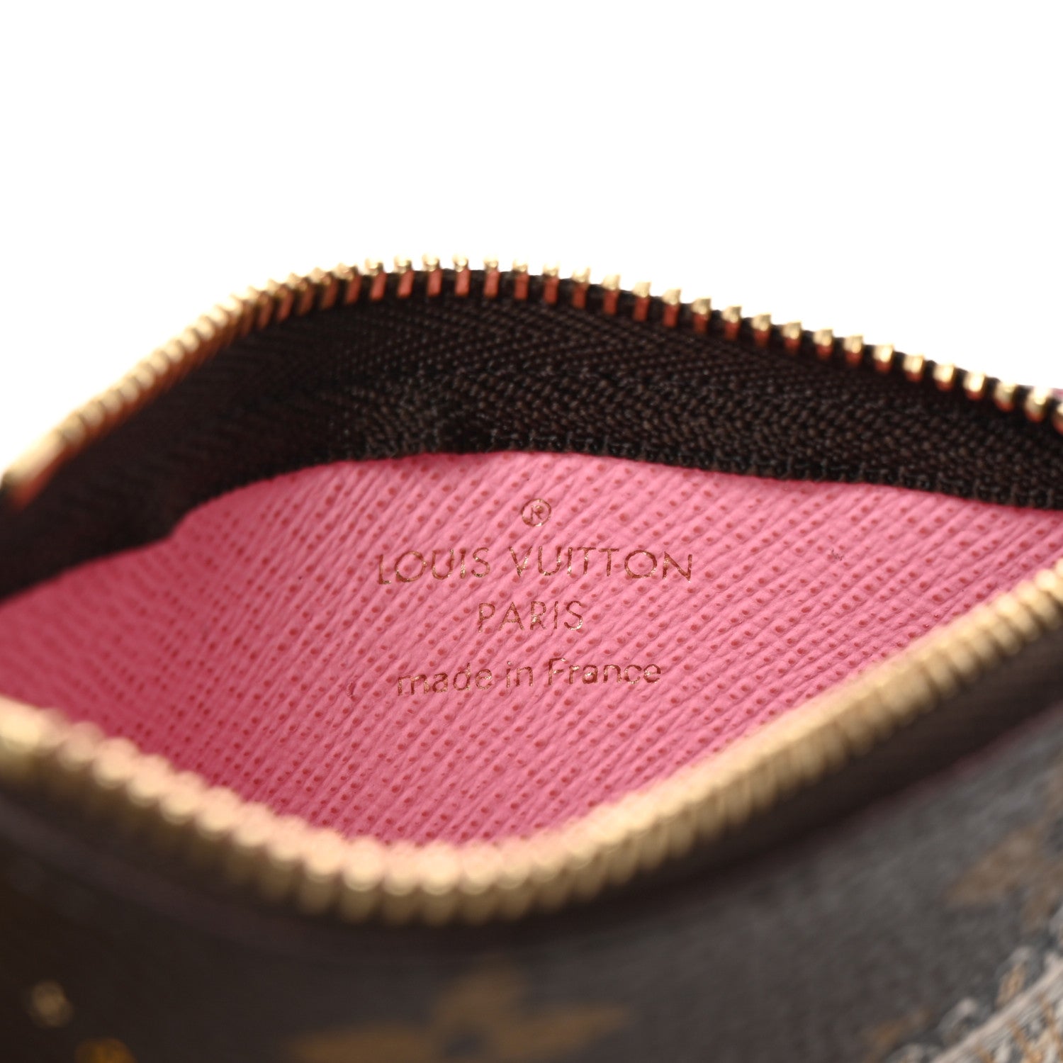 Louis Vuitton Monogram 2022 Christmas Animation Paris Key Pouch Pink 6 of 10