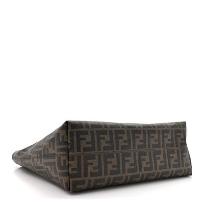 Fendi Zucca Spalmati Small Roll Tote Tobacco Fuxia 4 of 15