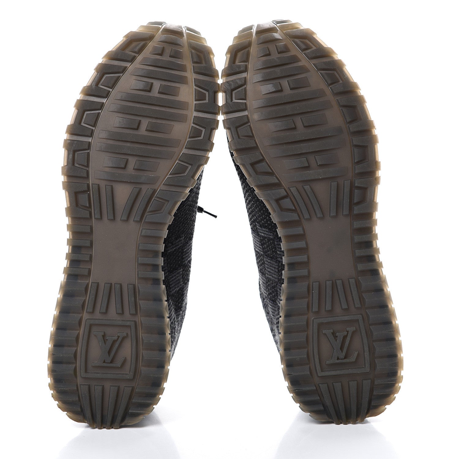 Louis Vuitton Calfskin Damier Run Away Sneakers 8.5 Graphite 5 of 7