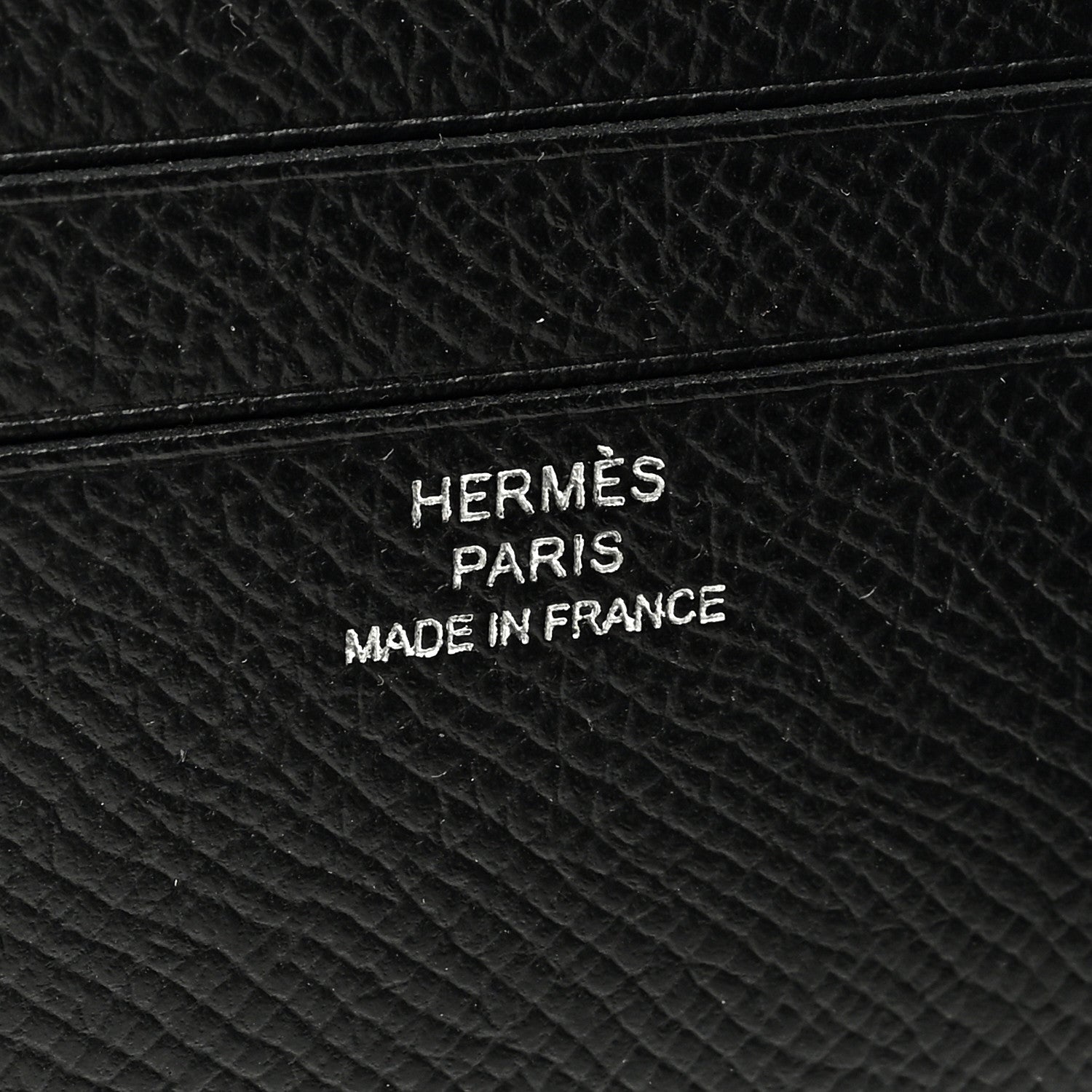 Hermes Epsom Citizen Twill Compact Wallet Black 6 of 6