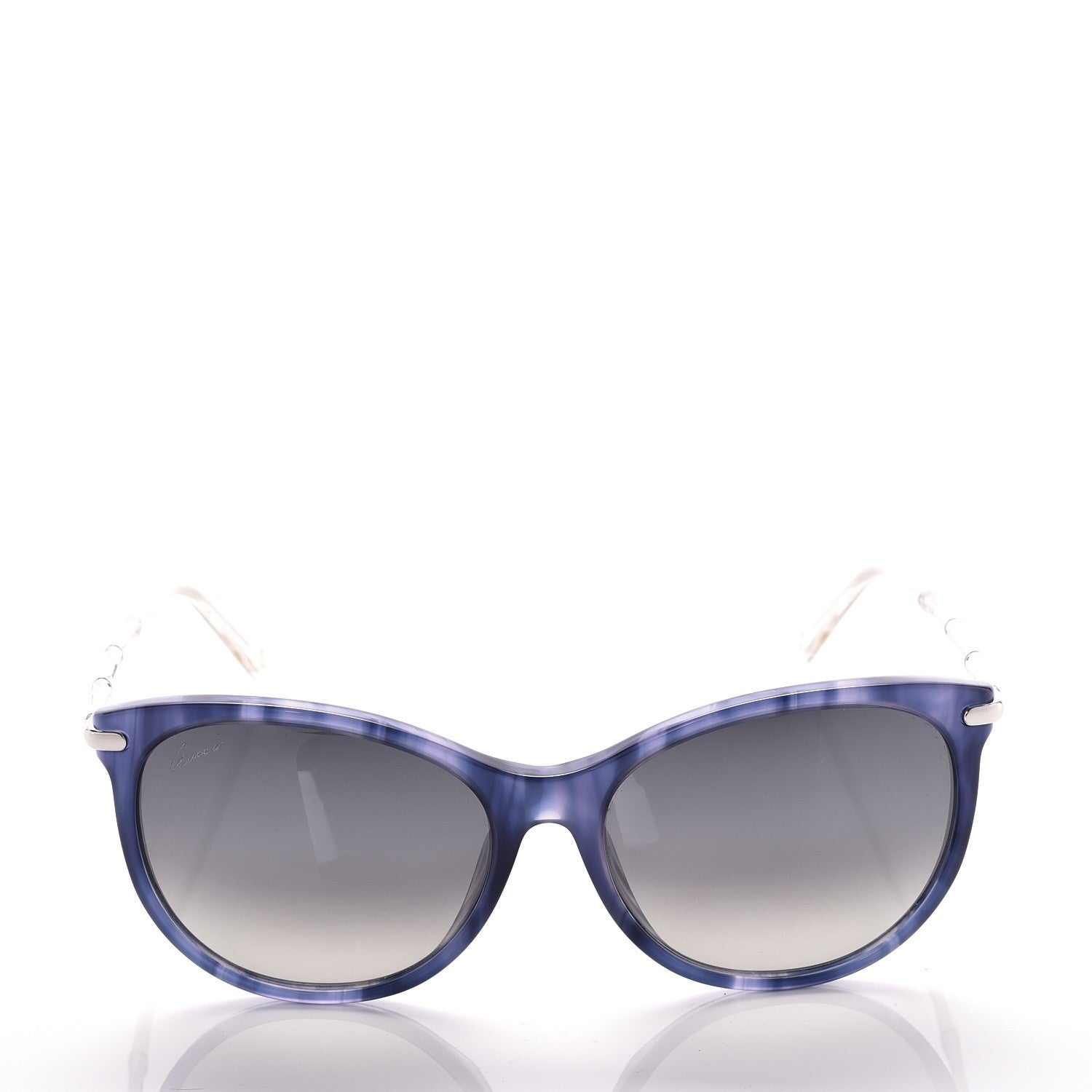 Gucci Bamboo Cat Eye GG 3771/F/S Sunglasses Silver 2 of 7