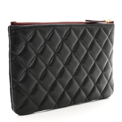 Chanel Caviar Quilted Cosmetic Case Black 4 of 8