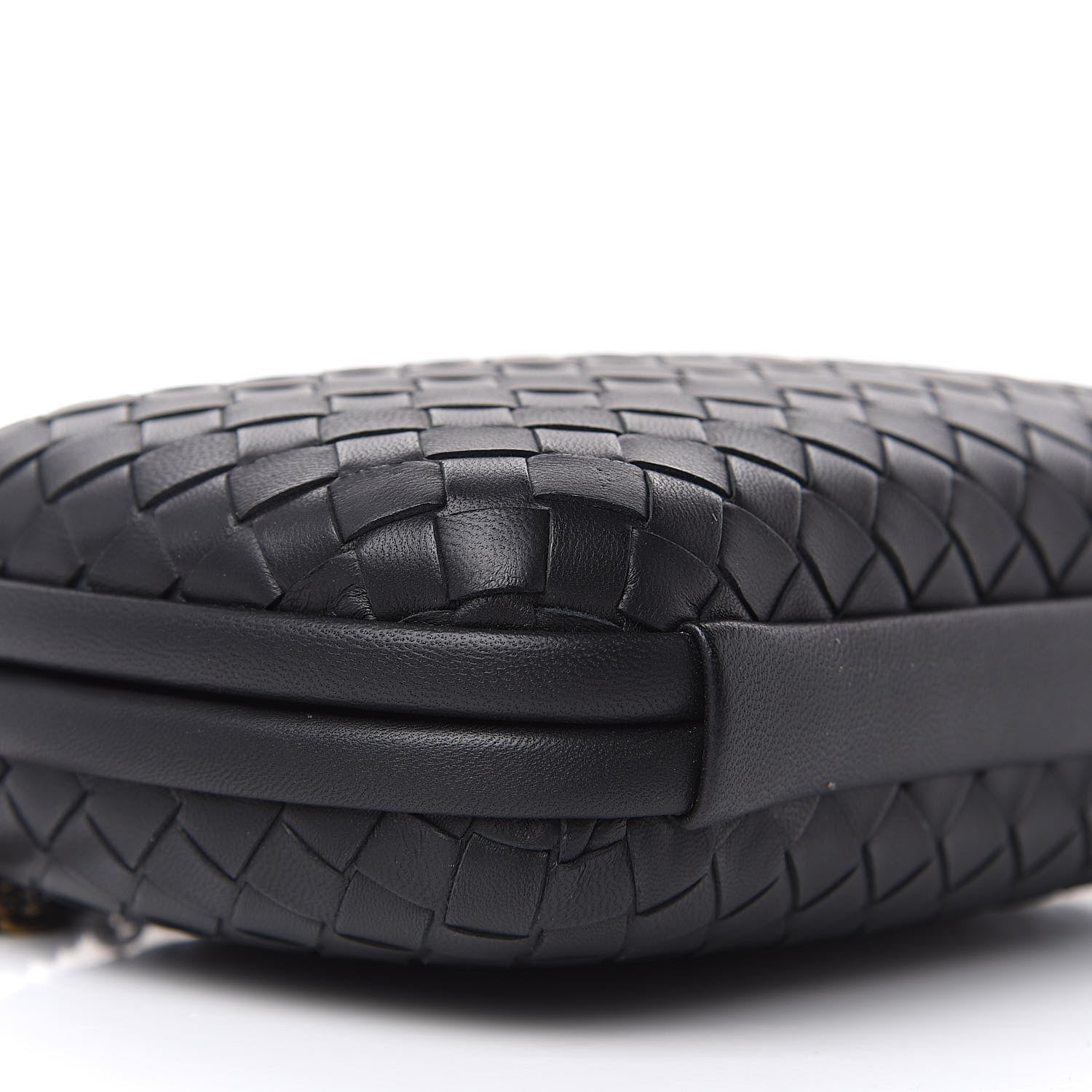Bottega Veneta Nappa Intrecciato Chain Knot Clutch Black 7 of 8