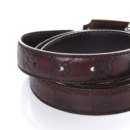 Gucci Guccissima Belt 85 34 Dark Brown 4 of 7