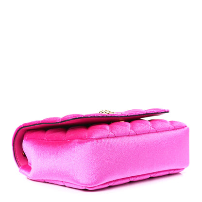 Versace Velvet Quilted Medusa Chain Crossbody Pink 4 of 12