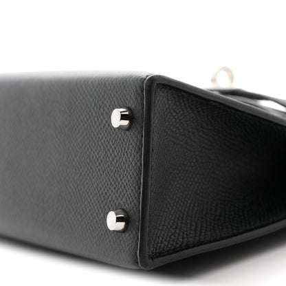 Hermes Epsom Mini Kelly Sellier 20 Black Black 10 of 11