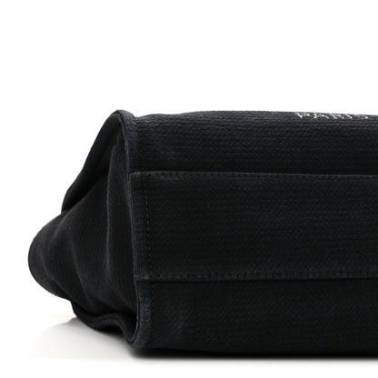 Chanel Mixed Fibers Small Deauville Tote Navy Blue 9 of 10