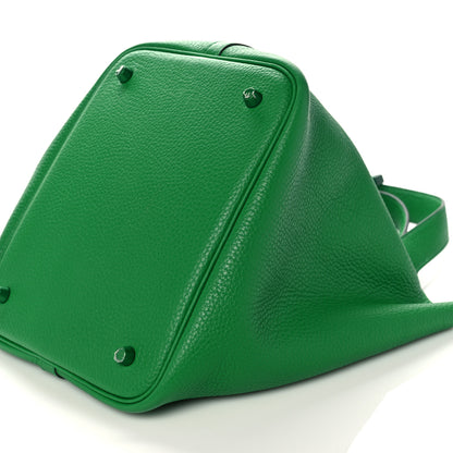 Hermes Taurillon Clemence Monochrome Picotin Lock 22 MM Bambou 9 of 10