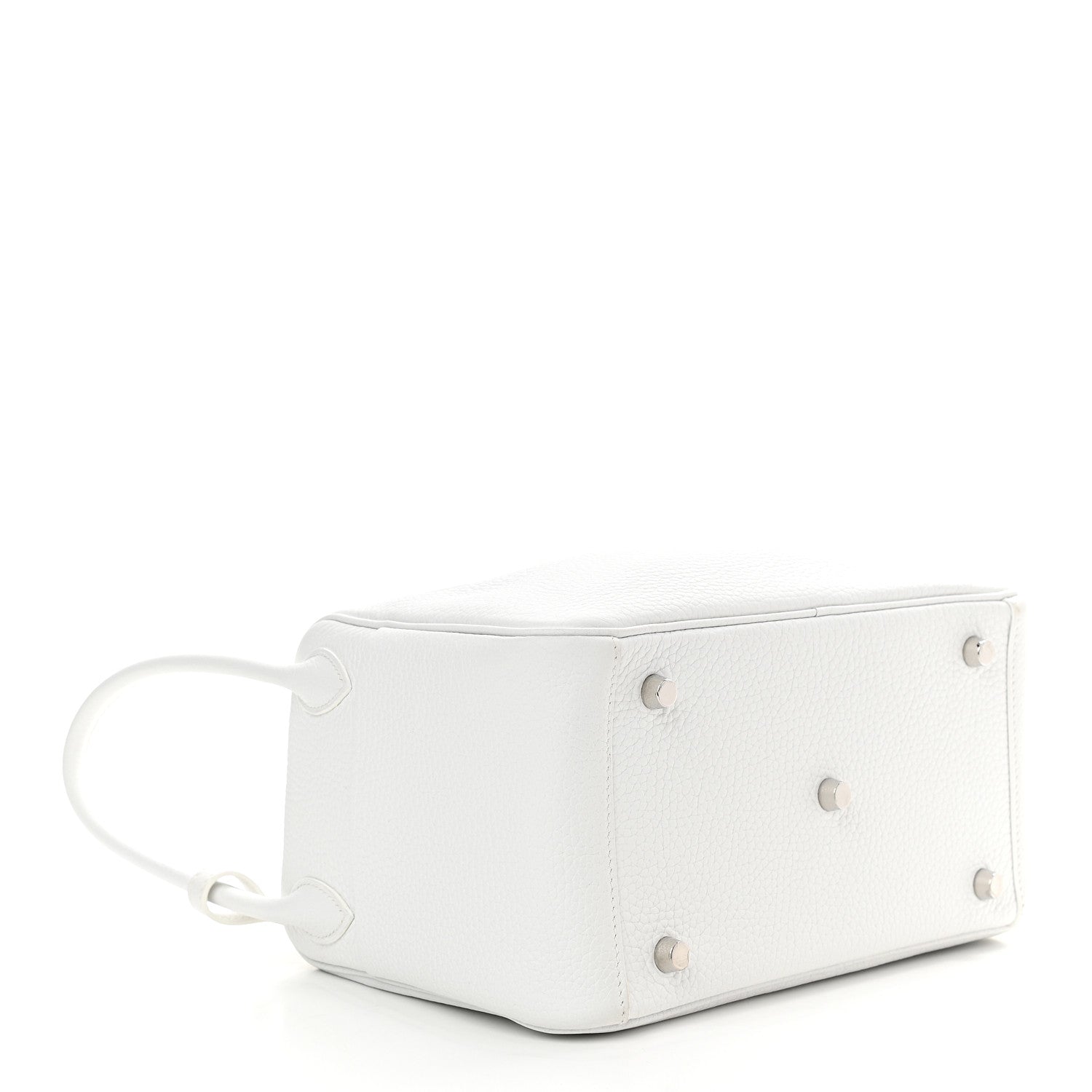 Hermes Taurillon Clemence Lindy 26 White 4 of 9
