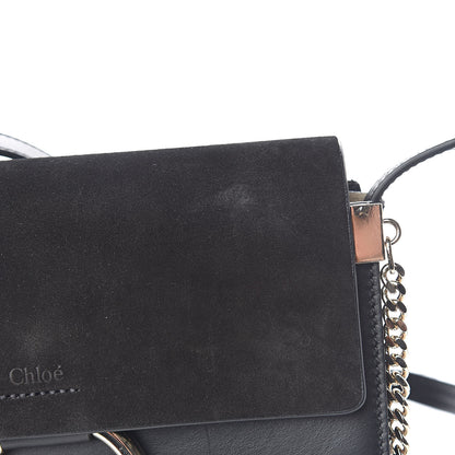 Chloe Suede Calfskin Small Faye Shoulder Bag Black 11 of 11