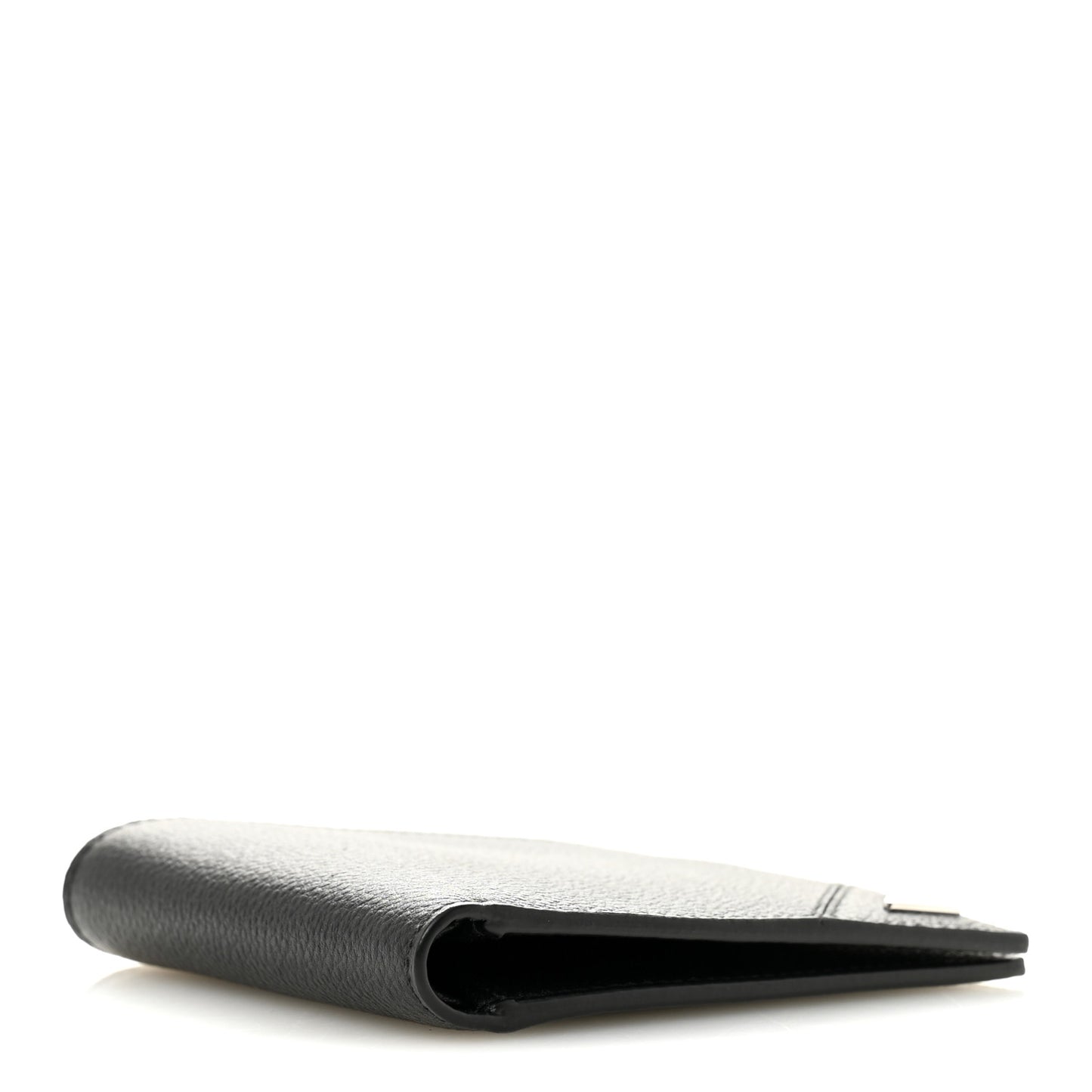 Vitello Micro Grain Bi-Fold Wallet Black
