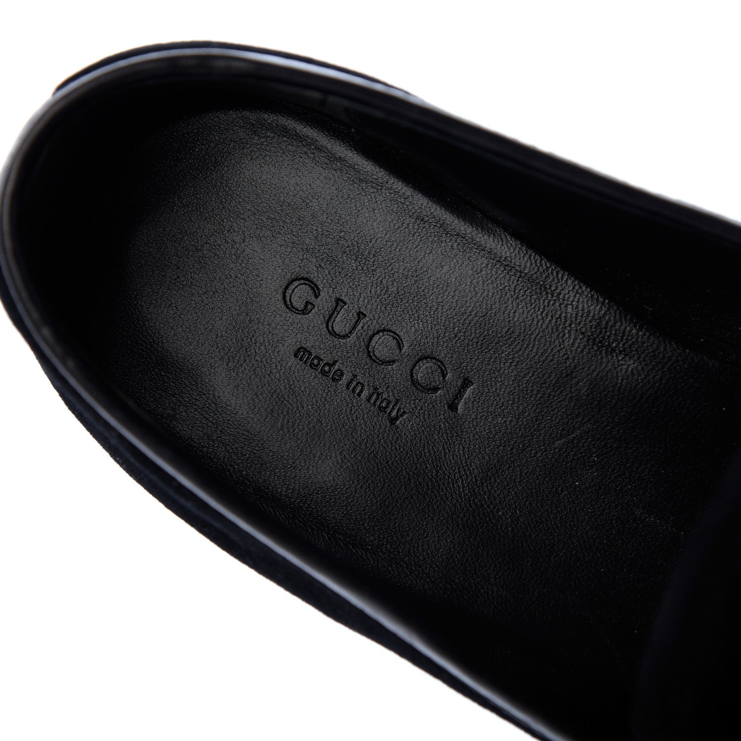 Gucci Velvet Horsebit Womens Jordaan Loafers 36 Black 6 of 15