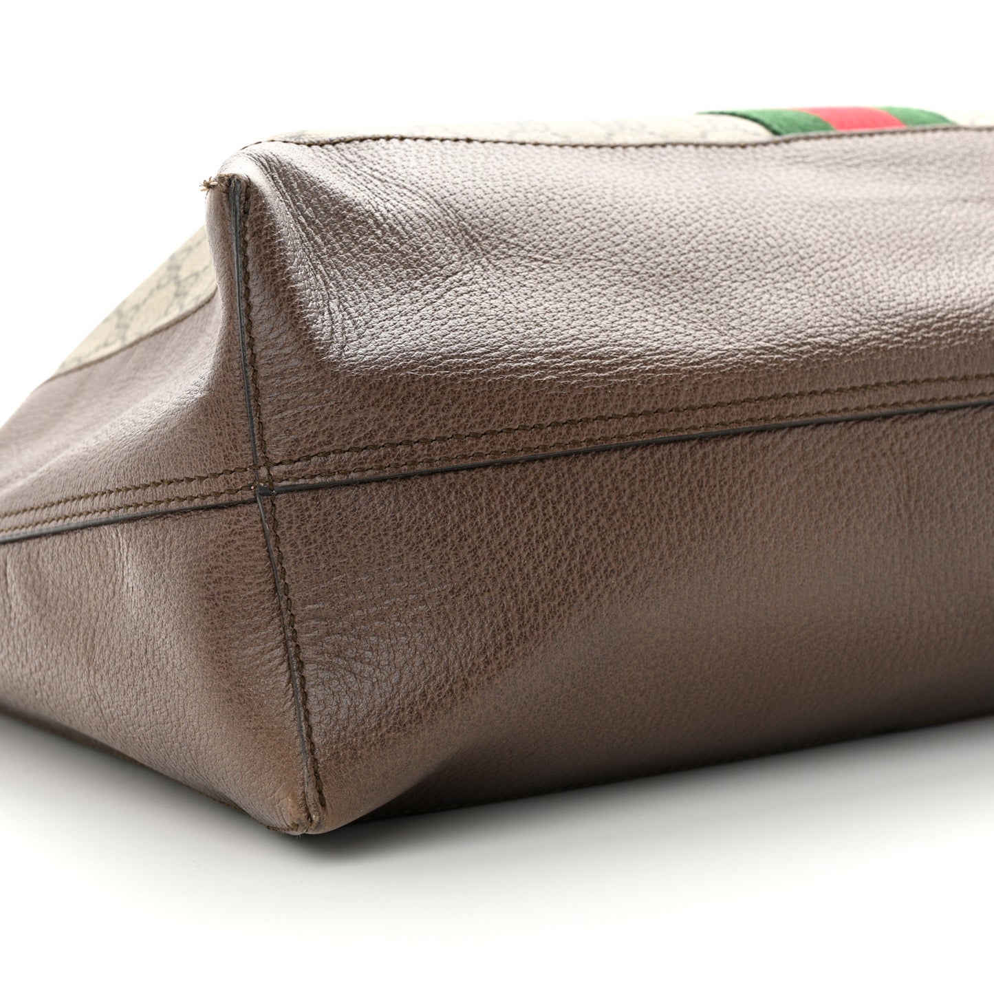GG Supreme Monogram Web Ophidia Tote Brown