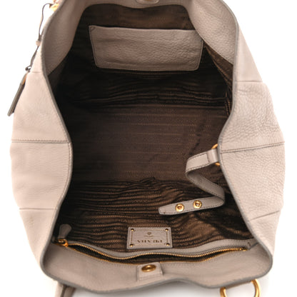 Prada Vitello Daino Pocket Tote Argilla 4 of 20