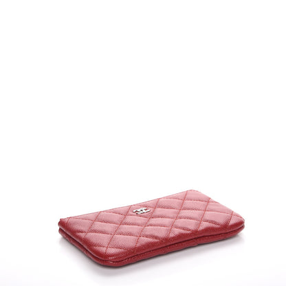 Chanel Caviar Quilted Small Cosmetic Case Red 4 of 8