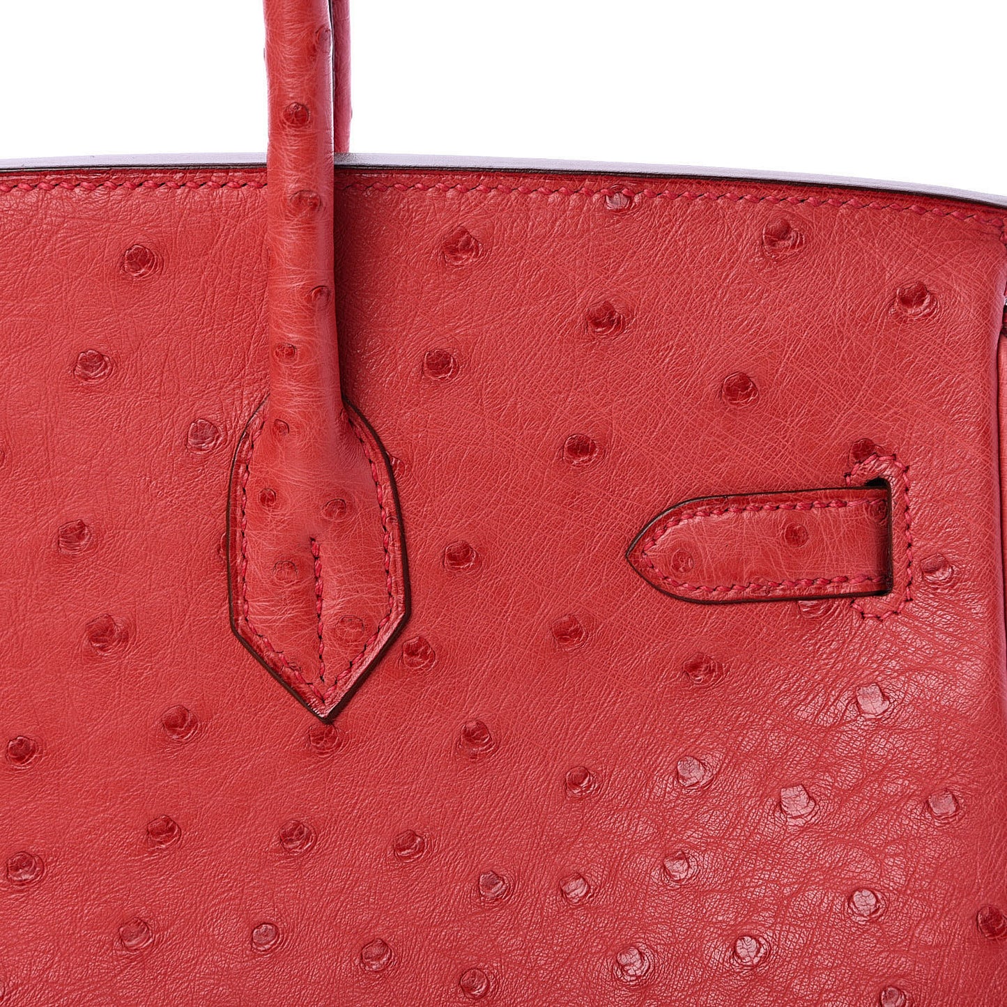 Ostrich Birkin 35 Rouge Vif