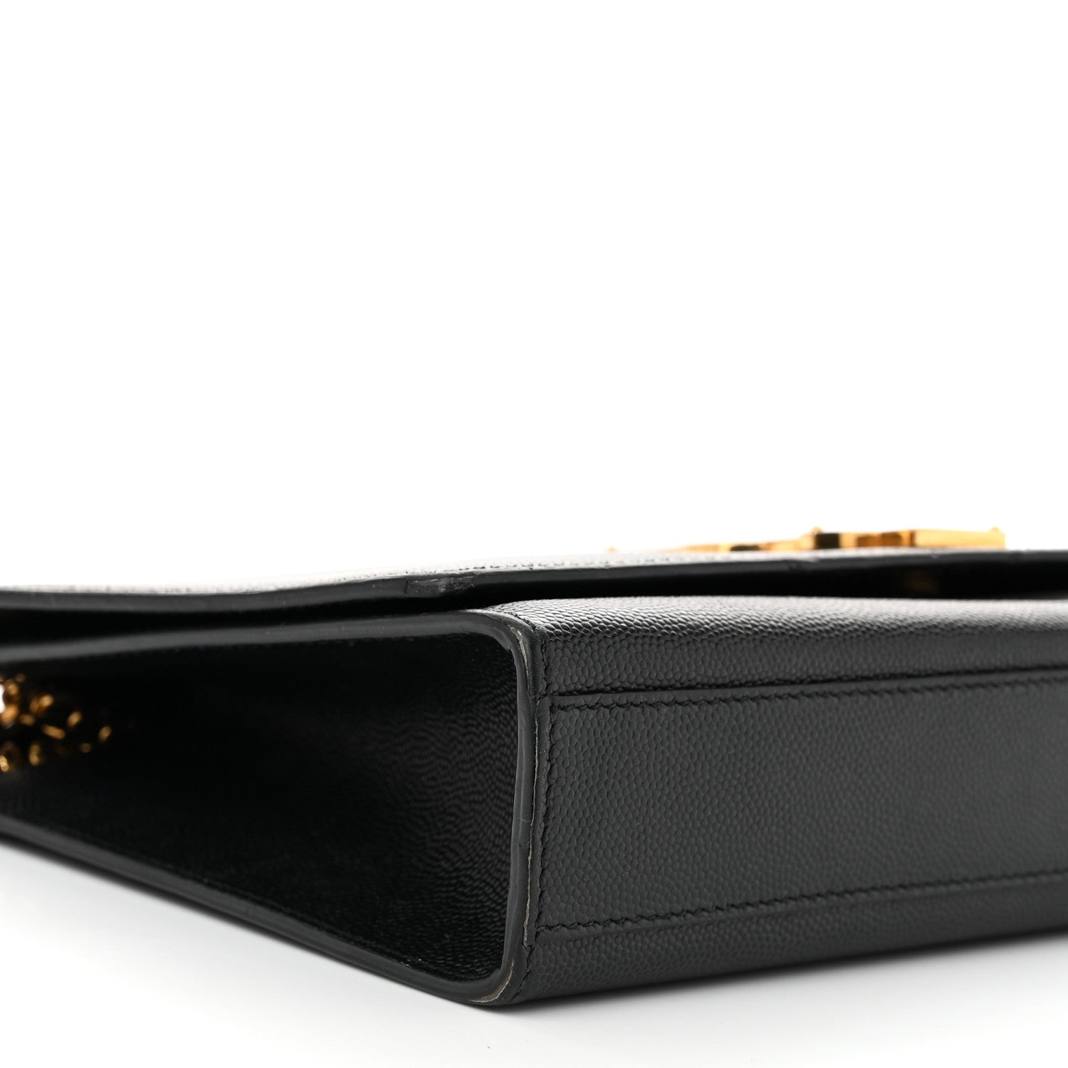 Saint Laurent Grain De Poudre Medium Classic Monogram Kate Satchel Black 8 of 10