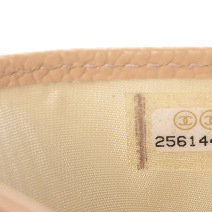 Chanel Caviar Quilted Card Holder Beige 8 of 9