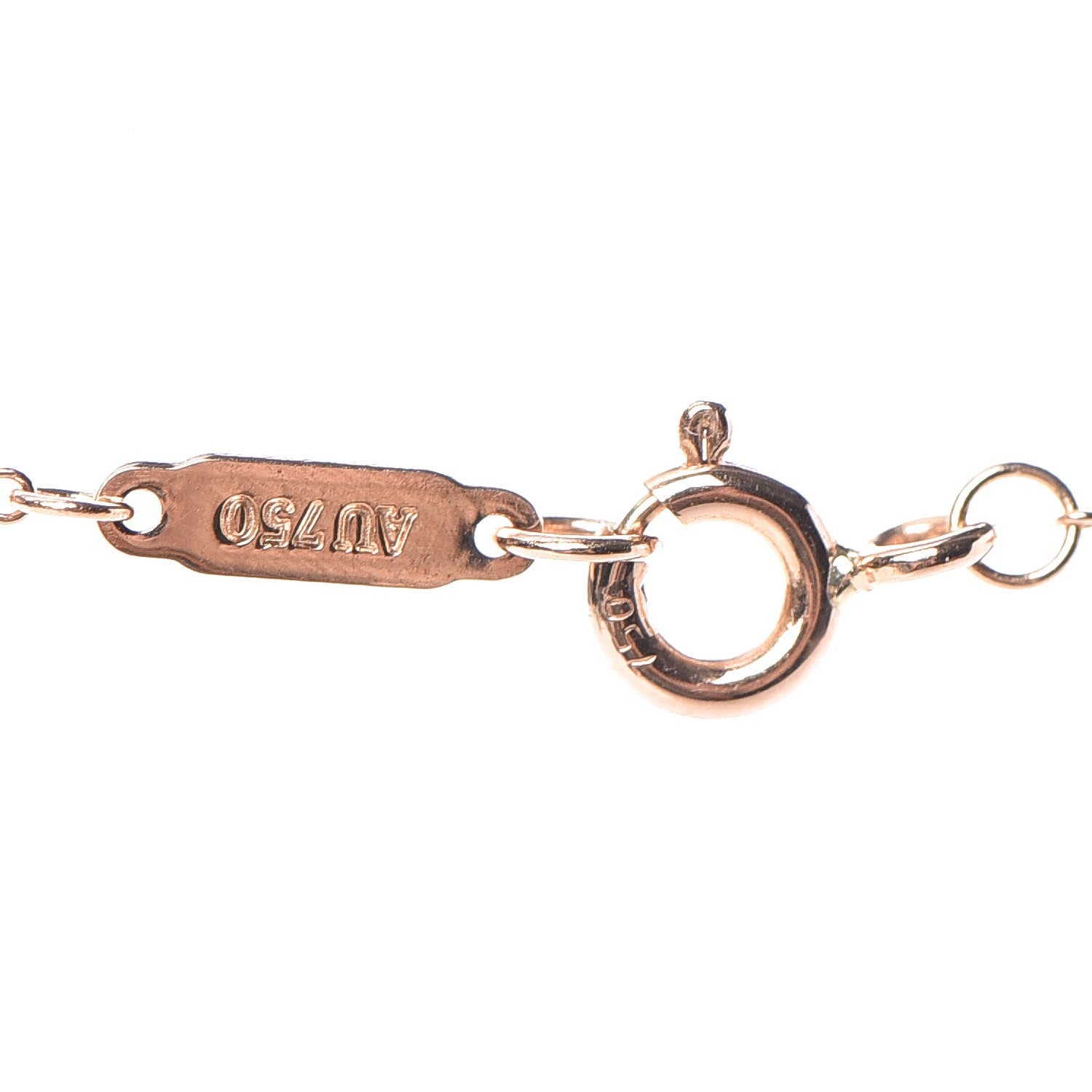 Tiffany 18K Rose Gold Diamond Bow Pendant Necklace 6 of 8
