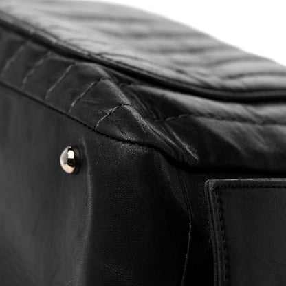 Chanel Lambskin Vertical Quilted Mademoiselle Satchel Black 11 of 13