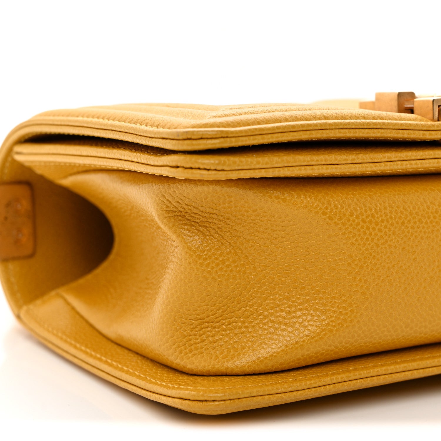 Chanel Lambskin Quilted Small Boy Flap Yellow 10 of 13