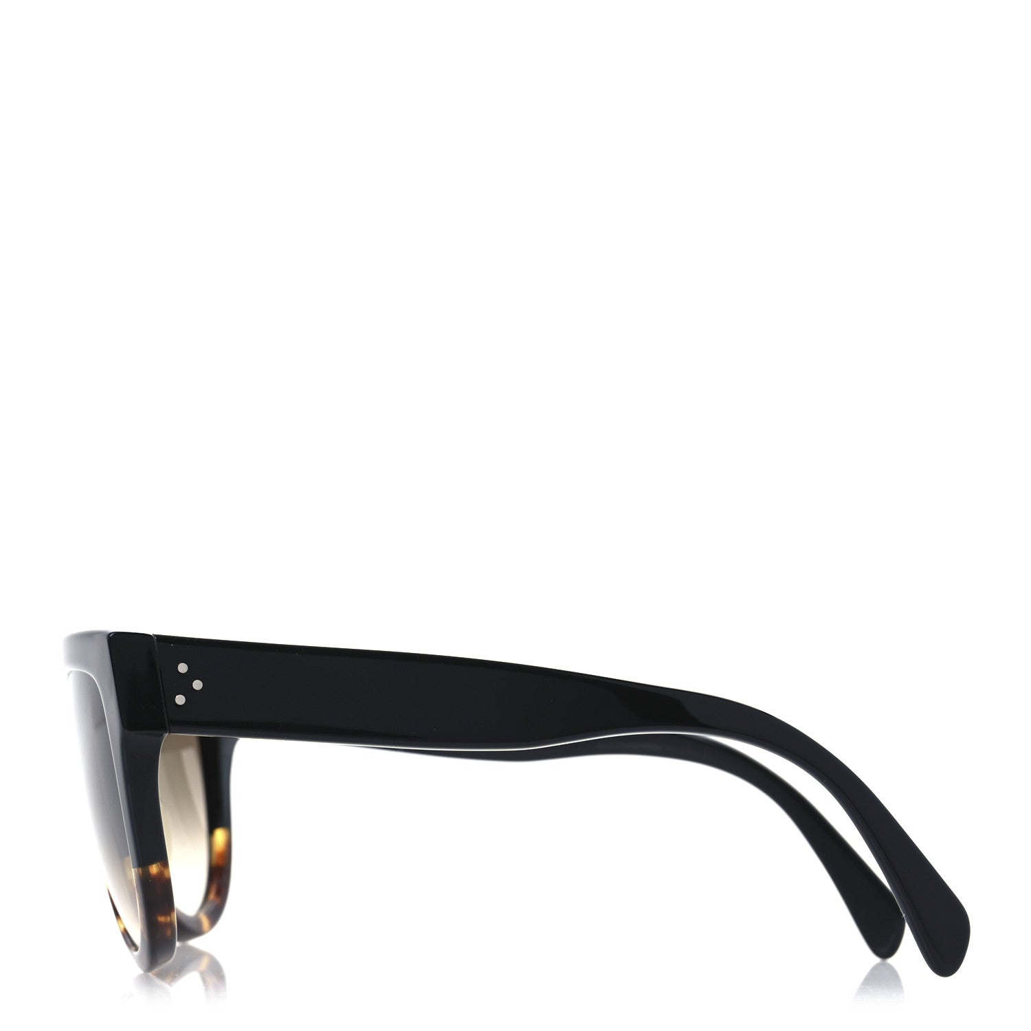 Celine Shadow Sunglasses CL 41026/S Black Havana 3 of 8