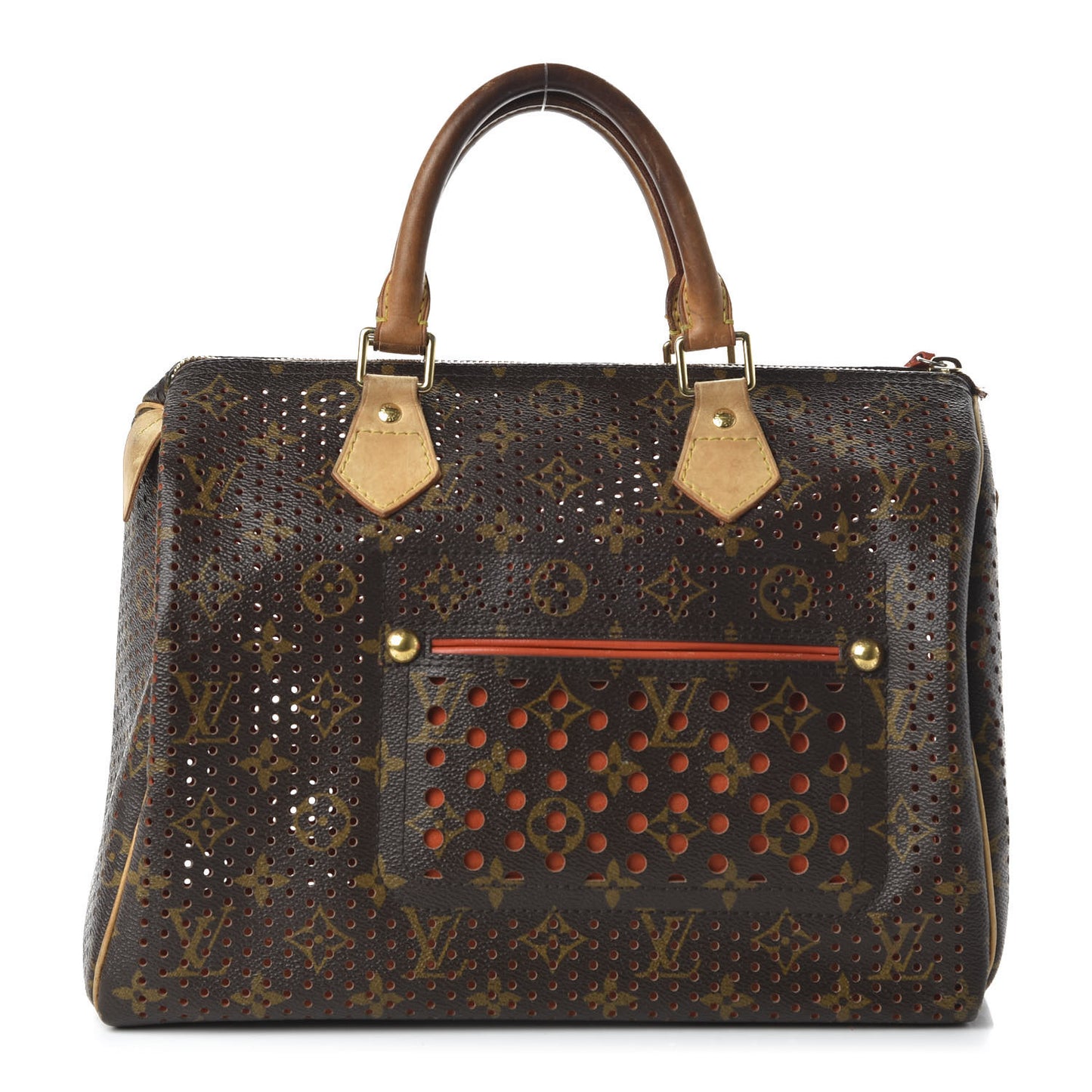Monogram Perforated Speedy 30 Orange