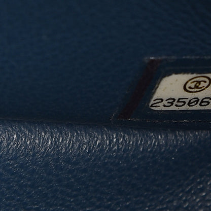 Chanel Lambskin Quilted Jumbo Double Flap Light Blue 7 of 12
