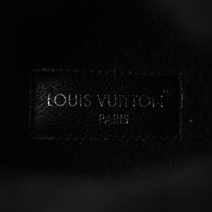 Louis Vuitton Suede Calfskin Shearling Aspen Platform Ankle Boots 38 Black 8 of 9