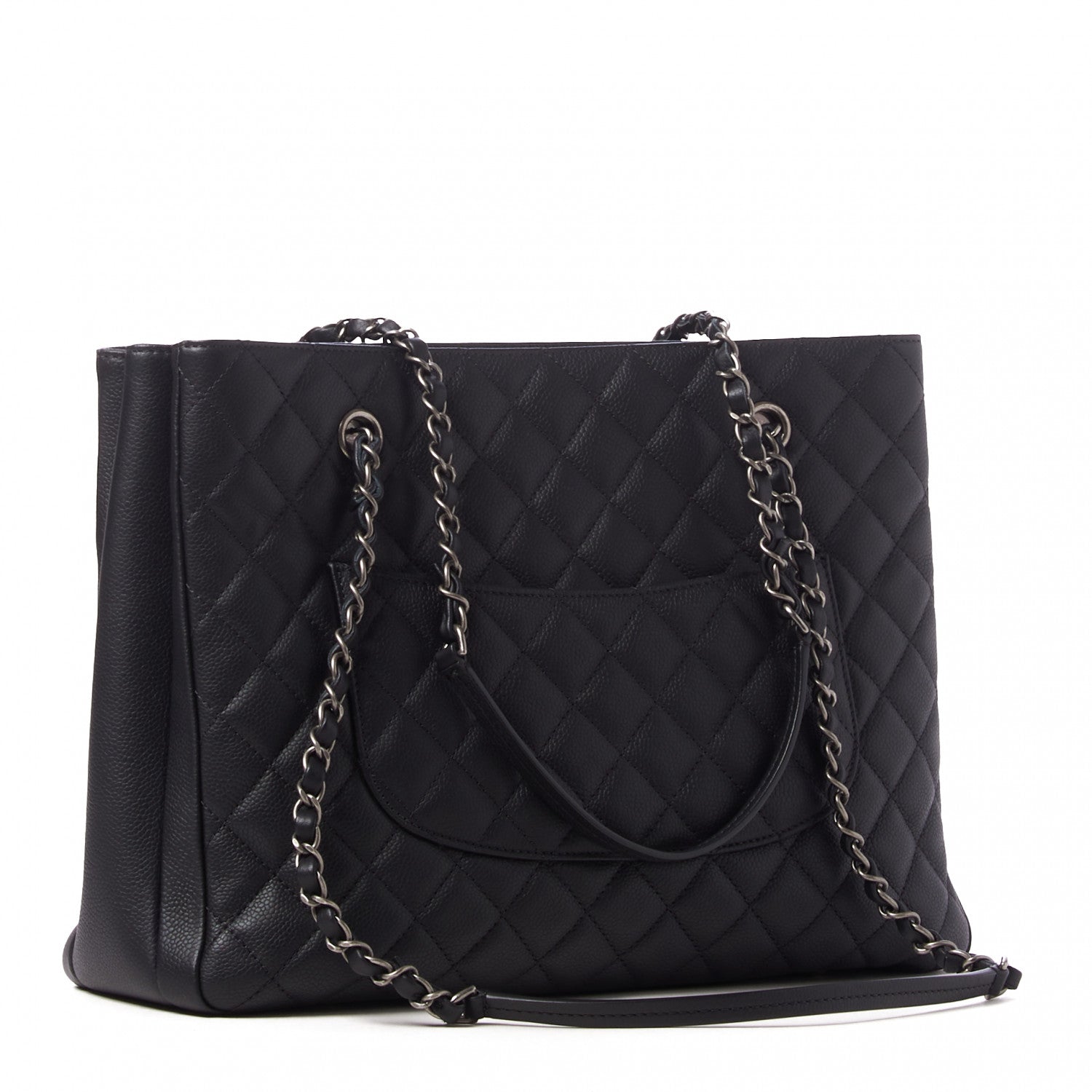 Chanel Caviar Quilted Urban Companion Shopping Tote Black 2 of 10
