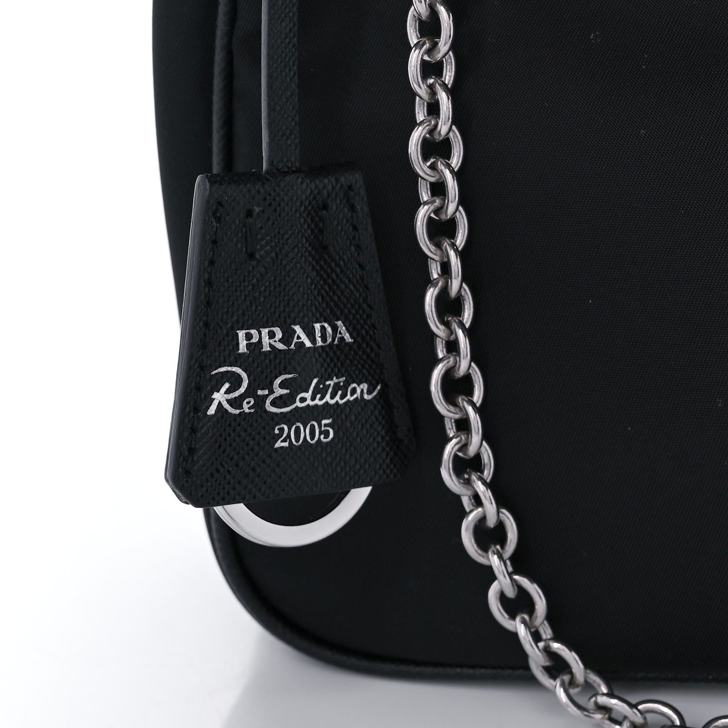 Prada Nylon Re-Edition 2005 Shoulder Bag Black 8 of 11