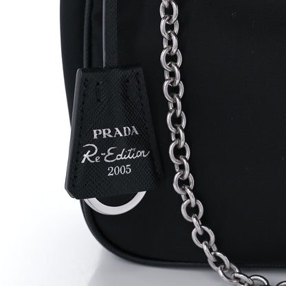 Prada Nylon Re-Edition 2005 Shoulder Bag Black 8 of 11