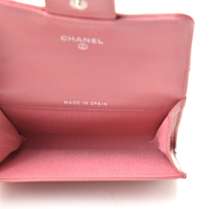 Chanel Lambskin Quilted Flap Card Holder Pink 5 of 14