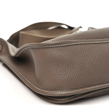 Hermes Taurillon Clemence Evelyne III PM Etoupe 9 of 11