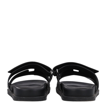 Hermes Calfskin Mens Chypre Sandals 42 Black 6 of 11