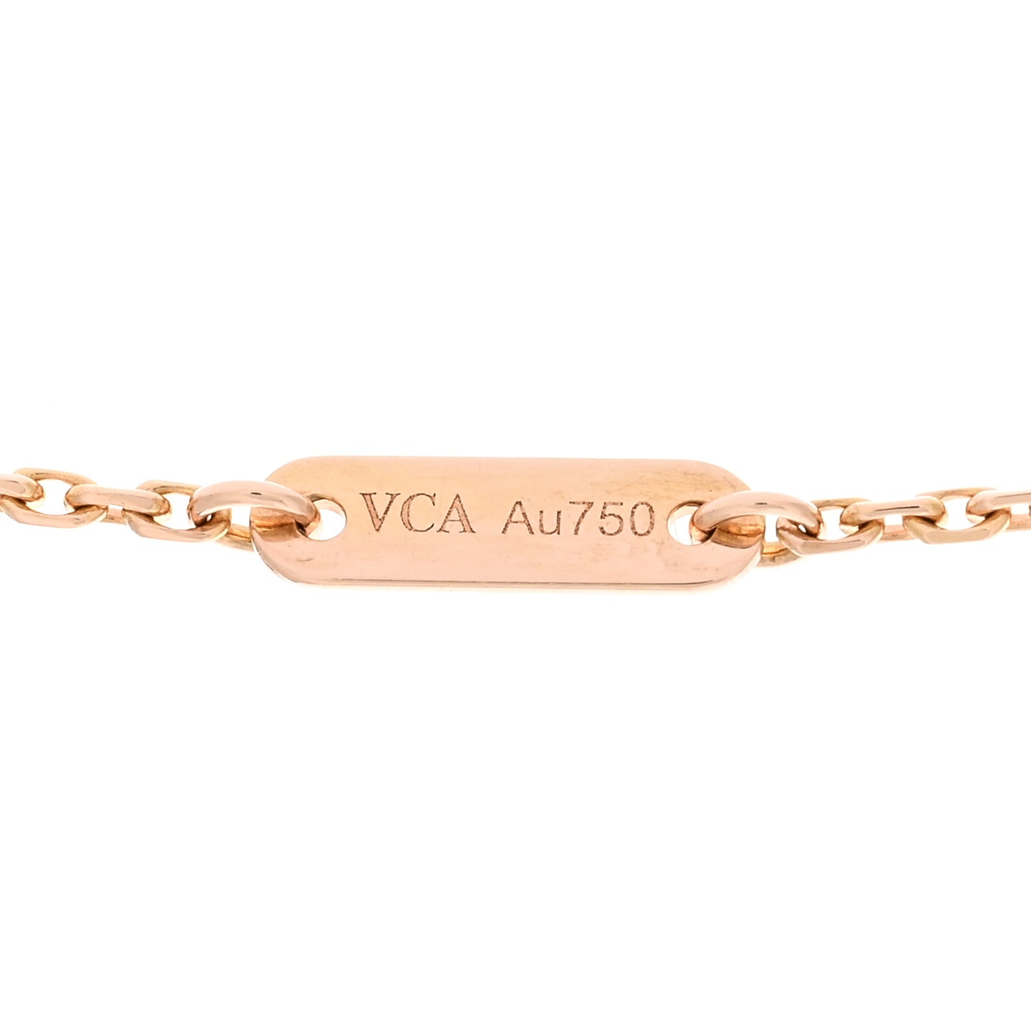 18K Rose Gold Sweet Alhambra Pendant Necklace