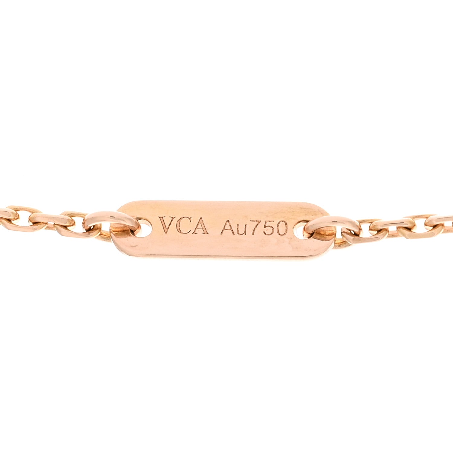 Van Cleef & Arpels 18K Rose Gold Sweet Alhambra Pendant Necklace 5 of 6