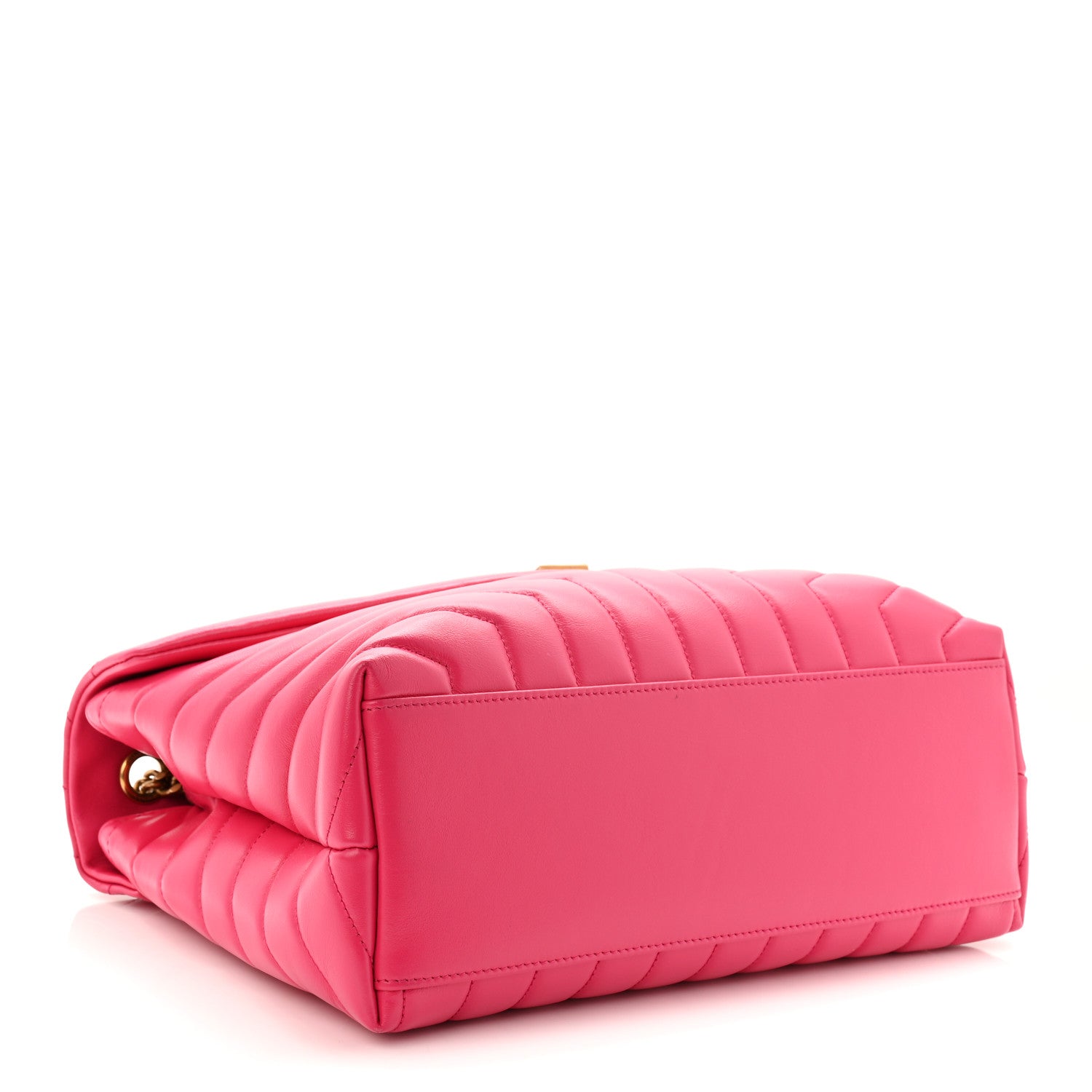 Saint Laurent Calfskin Y Quilted Monogram Medium Loulou Chain Satchel Freesia 4 of 10
