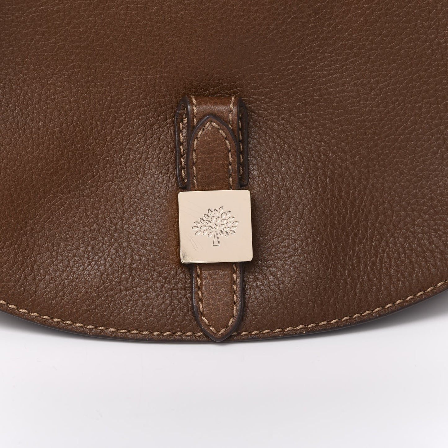 Soft Small Grain Tessie Satchel Brown