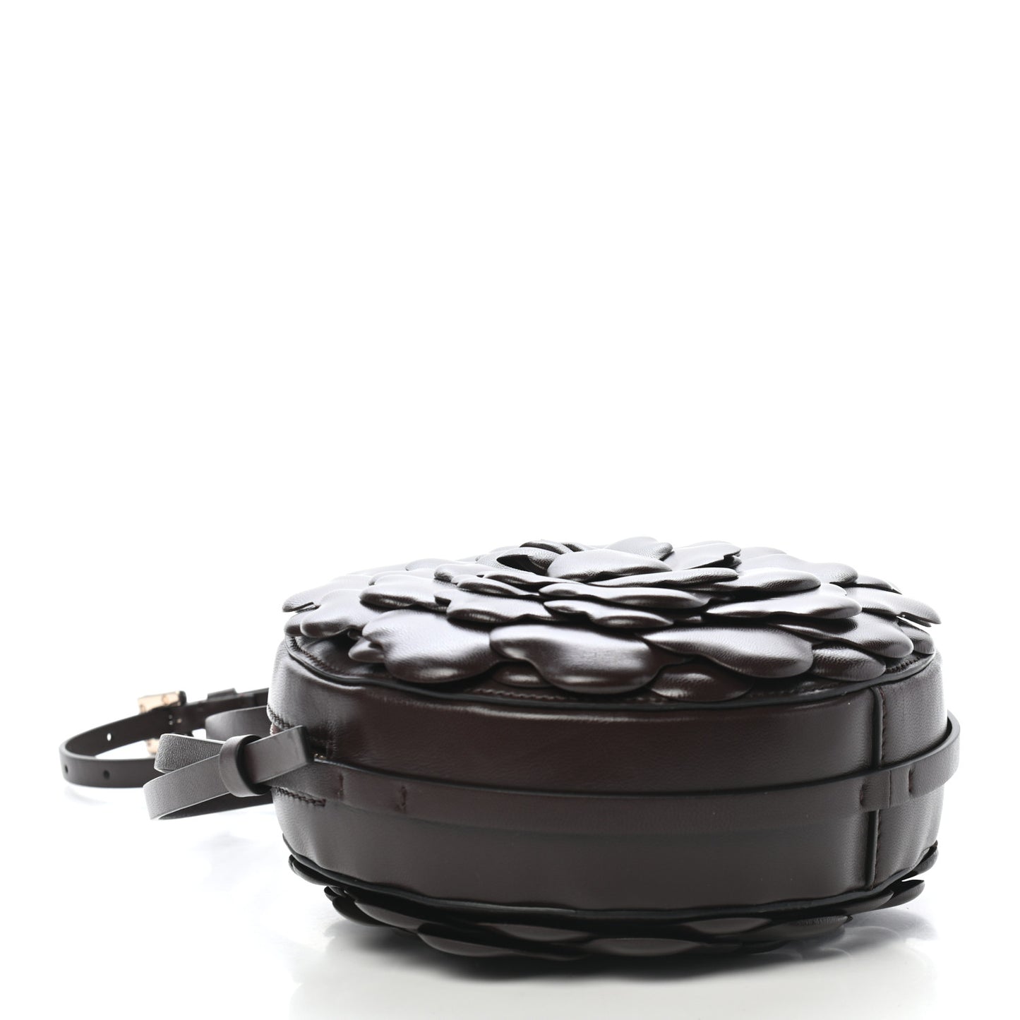 Nappa Atelier 03 Rose Edition Round Crossbody Bag Bitter Chocolate